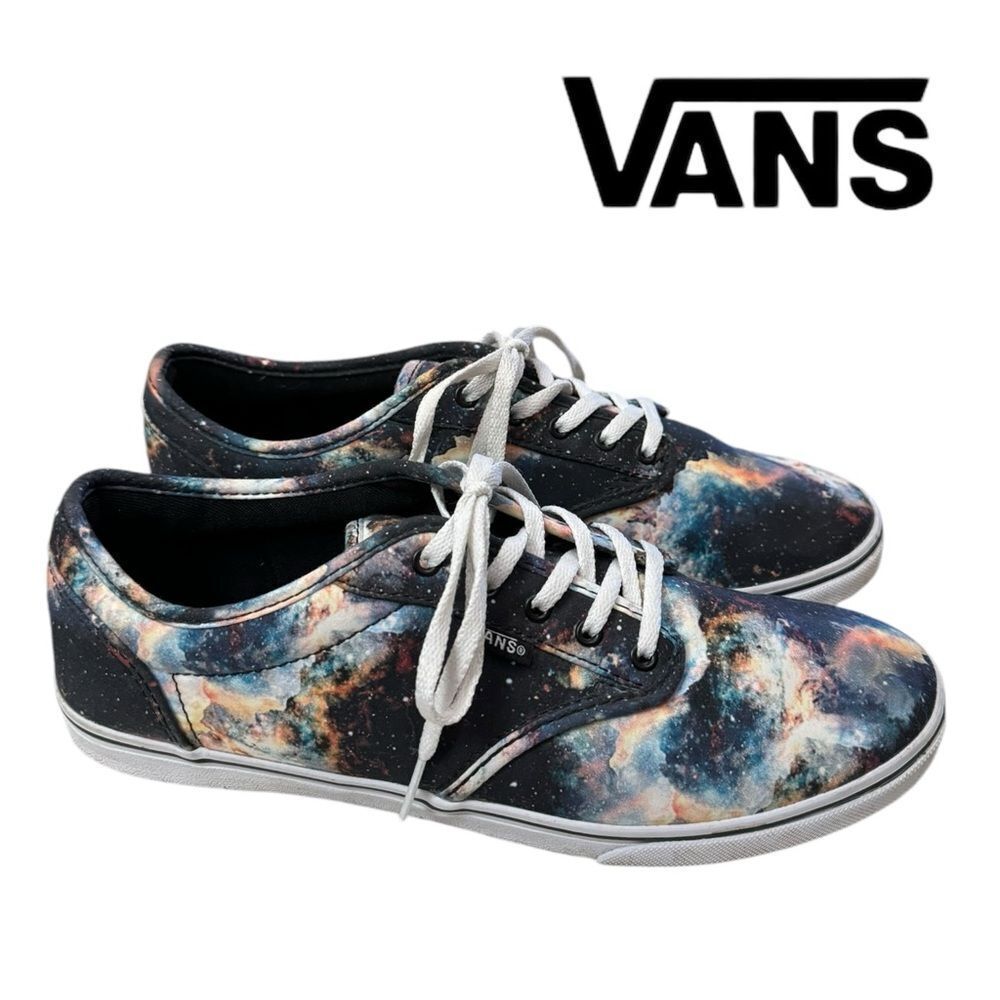 Vans Off The Wall Women's Galaxy Space Lace-up Sneakers 8.5